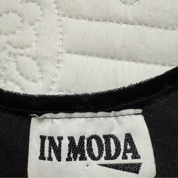 Vintage 90's Duster Maxi Velvet Goth Vamp Long Sleeve Top Medium - Picture 7 of 8